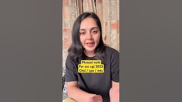 Phrasal verbs for ssc cgl 2023 // chsl // cpo // mts #ssccgl2023 #motivation #auditor #ssc #sscchsl