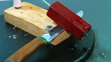 How to sharpen any knife to razor sharpness in 20 seconds