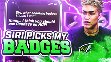 I LET SIRI PICK MY SHOOTING BADGES in NBA 2K20! BEST SHOOTING BADGES + BEST BUILD = UNSTOPPABLE!