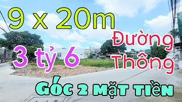 Bán đất góc 2 mặt tiền ngay đặng thúc vịnh hóc môn#bandat#bandathocmon#bannhahocmon#bannhagiare