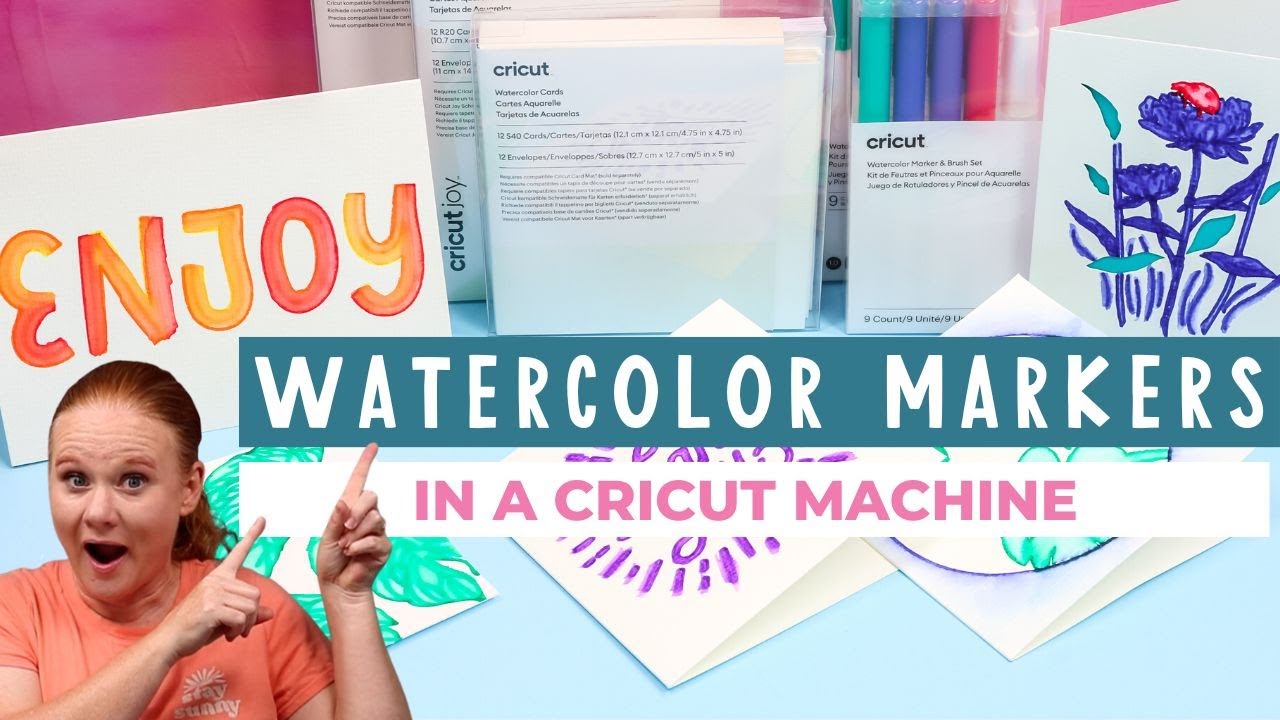 How to Use Cricut Watercolor Markers And Cards 