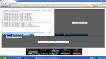 SQLFiddle : SQL Online Practice Tool