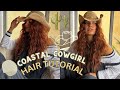 HOW TO CREATE MESSY/TEXTURED/BEACHY HAIR FOR COASTAL COWGIRL SUMMER (easiest curling method ever)