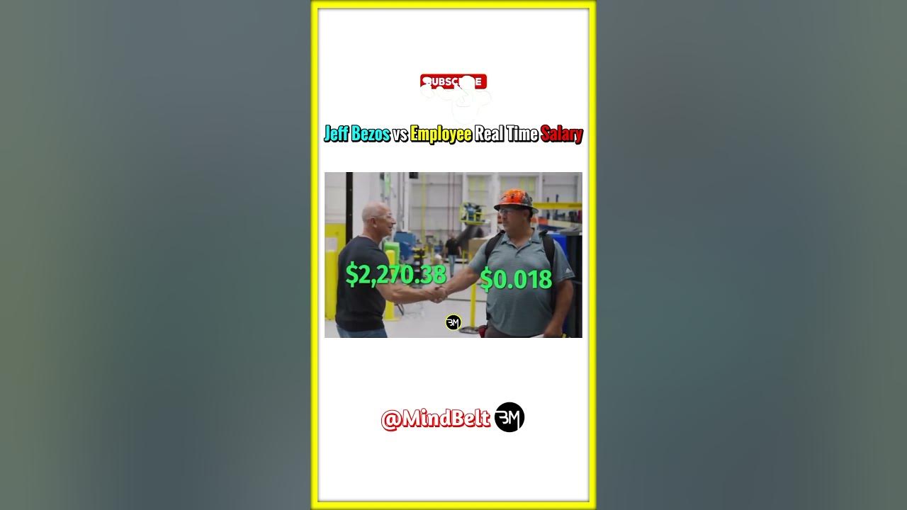 Jeff Bezos vs Employee Real Time Salary🤑🔥#jeffbezos #money #salary #usa #interview #podcast #shorts