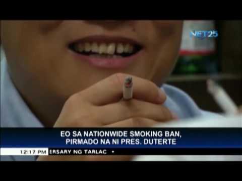President Duterte signs law banning smoking in public places nationwide