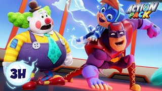 The Crimson Cape Returns 3H Compilation Action Pack Adventure Cartoon For Kids