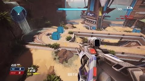 My favorie Splitgate Gun Game Clip (Flying Portal Double Kill With Railgun and Rocket Launcher)