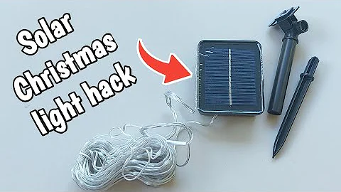 How to upgrade / modify christmas Solar Led Lights Battery