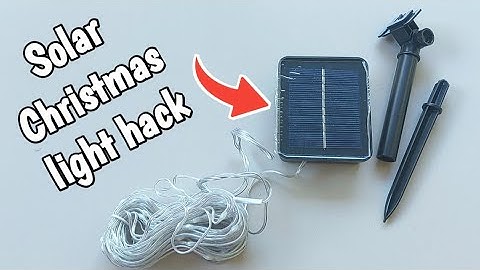 How to upgrade / modify christmas Solar Led Lights Battery