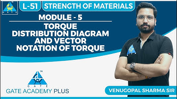 Strength of Materials | Module 5 | TORQUE DISTRIBUTION DIAGRAM AND VECTOR... | (Lecture 51)