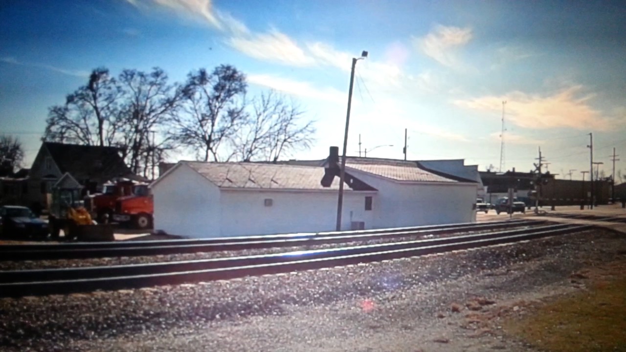 2 trains meet on the Coal City IL railcam YouTube