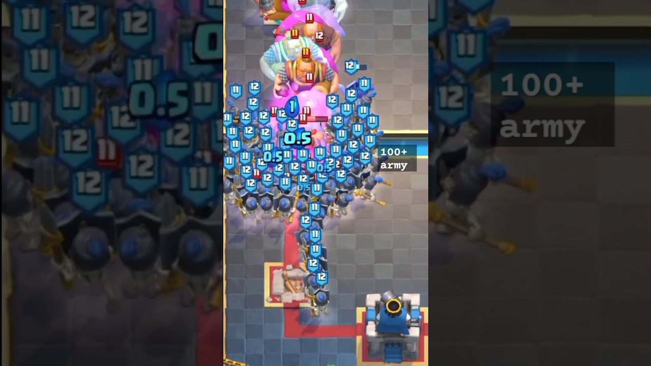 100+ Guards in clash royale #clashroyale #royalechallenge #skeleton #gameplay #gaming