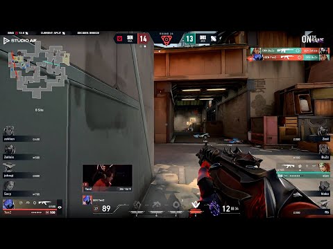 SEN TenZ with a 4K clutch on Split vs DRX | AfreecaTV Valorant League 2023