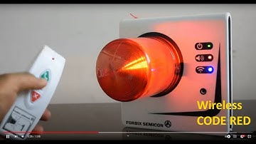 Wireless revolving light panic alarm, FORBIX SEMICON, Code red, beacon light