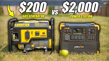 Wat is goedkoper? - $ 200 gasgenerator versus $ 2.000 elektriciteitscentrale
