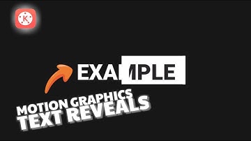 How to create a MOTION GRAPHICS TEXT REVEALS in Kinemaster | Kinemaster Tutorials | TECH TOK OFFICIA
