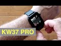 Kingwear KW37 PRO Temperature Apple Watch Shaped IP68 Waterproof Health Smartwatch: Unbox & 1st Look