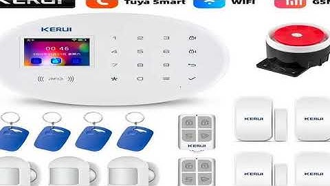 KERUI Tuya WIFI GSM Alarm System Smart Home Security Buglar RFID APP Wireless Motion Sensor Det