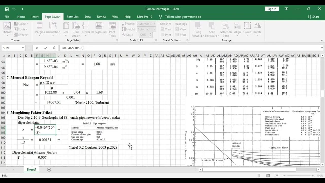 Pump Design Calculation II Easy Steps Using Ms Excel YouTube pump-design-calculation-ii-easy-steps-using-ms-excel-youtube