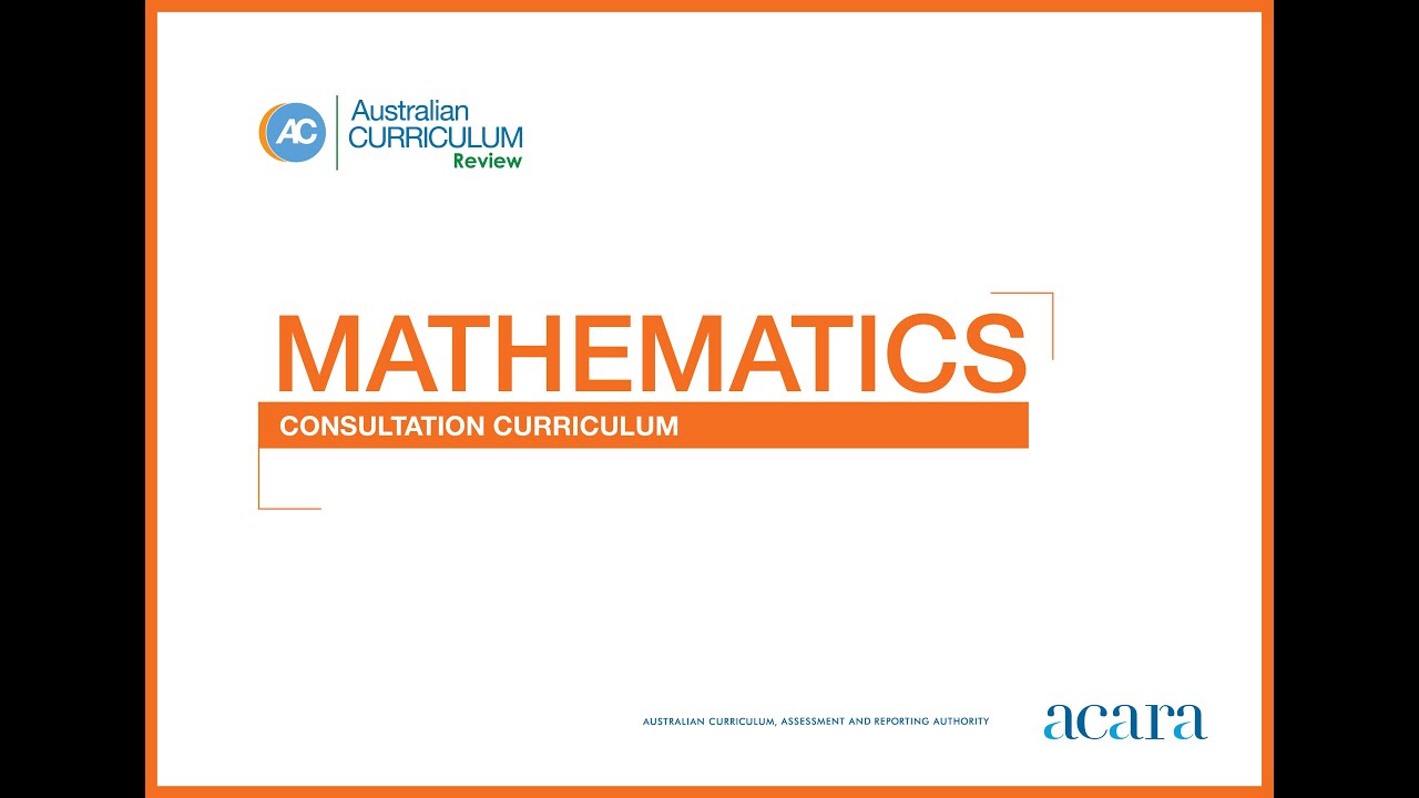Australian Curriculum Review: Mathematics - YouTube