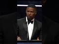 JAMIE FOXX Gets Emotional During Speech | Talking About His Father in Prison