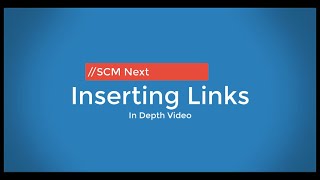 Inserting links - In depth