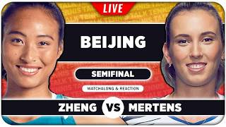 ZHENG vs MERTENS • WTA Beijing 2026 SF • LIVE Tennis Watchalong