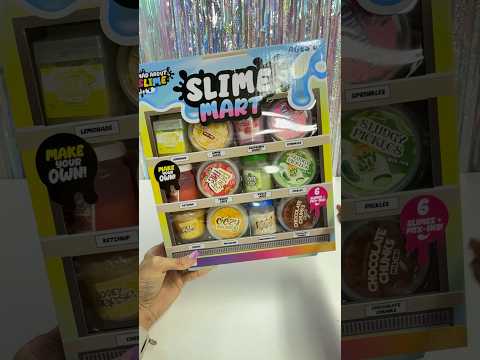 Mini Slime Mart! 💖 #mini #slime #asmr #satisfying #slimemart #foodslime #shorts #asmrunboxing