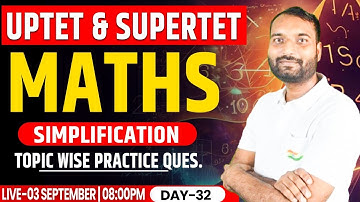 Maths Class For UPTET SUPERTET | UPTET Maths PYQs, Maths For SUPER TET, UPTET Maths Practice Set #31