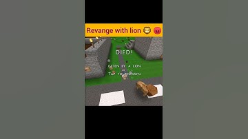 revange with lion 🦁 in mini block craft Survival | #miniblockcraft3d @kbcraft44