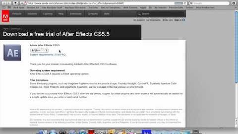 How to get After Effects CS5.5 for Mac!