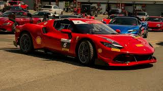 AWESOME CAR PHOTOGRAPHY: Motorsports event with lots of FERRARI'S (POV)