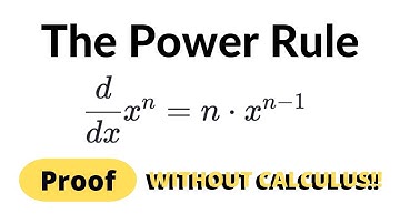 Deriving the power rule WITHOUT CALCULUS