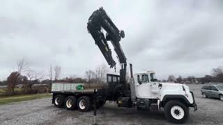 1995 Mack RD690S Truck w/ Hiab Crane & 20ft stake body