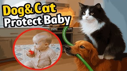 Dog & Cat Protect Baby — Heartwarming Moment! 🐶🐱❤️