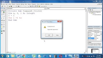 Factorial using Visual Basic # Rohan kr Banerjee