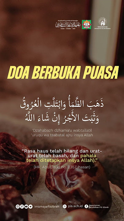 INI DIA DOA BERBUKA PUASA