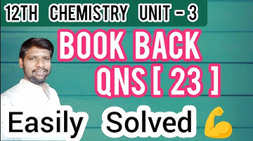 Book Back Equations ( Q - 23rd ) P - block elements - 2 | 12th Chemistry | Tamil 