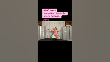 Pt1 Poi Sprinkler Clockwise #GrindWithMe #español #Poi #PoiLesson #PoiTutorial #PoiDance  #FlowArts