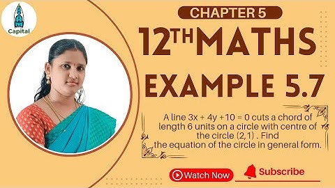 Class 12 Maths Chapter 5 Example 5.7 Two Dimensional Analytical Geometry Example5.7 12th Maths Ex5.1