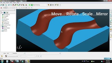 Powermill 9 0 Move Rotate Scale Mirror In Hindi/Urdu / CNC Programming for beginners in Hindi