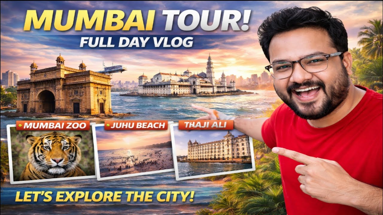 Mumbai Tour Full Day Vlog 😍 | Gateway of India, Haji Ali, Mumbai Zoo