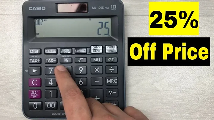 How to Calculate 25 Percent Off a Price on Calculator