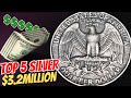 5 ULTRA RARE U.S WASHINGTON QUARTER DOLLAR COIN WORTH BIG MONEY | RETIRE IF YOU HAVE THESE QUARTERS