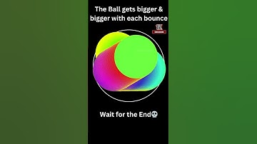 The Bouncing Ball Gets Bigger with each Bounce #asmr #funnyshort #explore #fyp #satisfying #shorts
