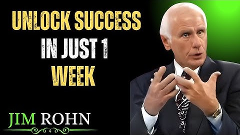 🔥 Become UNRECOGNIZABLE in 1 WEEK 🚀 | Jim Rohn POWERFUL Speech 💡✨
