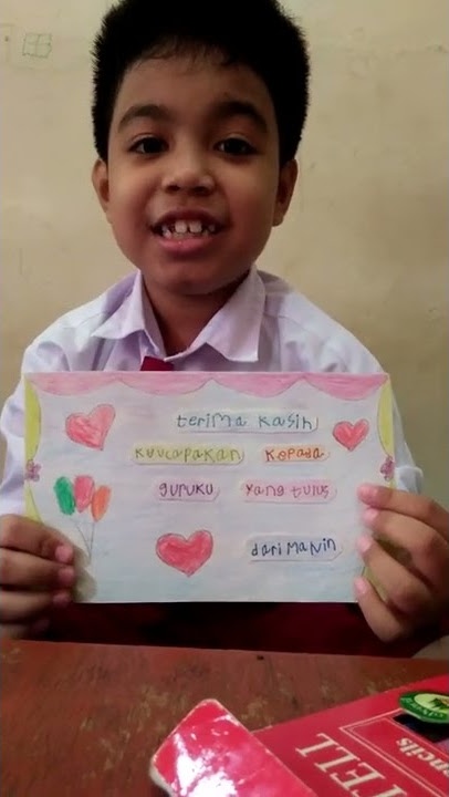 Ucapan terima kasih kepada bu Guru Gita || Tugas kelas 1 SD