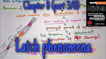 Latch phenomena - chapter 8 (part 3/7) - Guyton and hall text book of medical physiology.