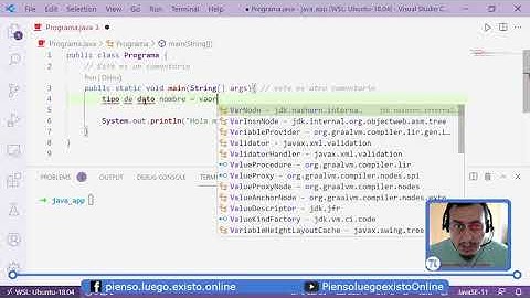 05 Como definir variables en java