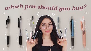 rating & reviewing all my black gel pens | best black gel pen (for notes & journaling) 🖊